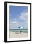 Beach Area at the '44 St', Dumbrella and Loungers, Atlantic Ocean, Miami South Beach, Florida, Usa-Axel Schmies-Framed Premium Photographic Print