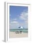 Beach Area at the '44 St', Dumbrella and Loungers, Atlantic Ocean, Miami South Beach, Florida, Usa-Axel Schmies-Framed Premium Photographic Print