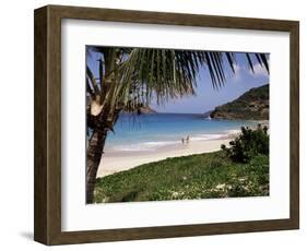 Beach at Anse Des Flamands, St. Barthelemy, West Indies, Central America-Ken Gillham-Framed Photographic Print