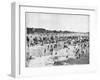 Beach at Atlantic City, New Jersey, USA, Late 19th Century-John L Stoddard-Framed Giclee Print