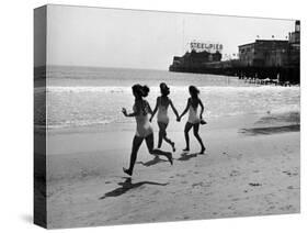 Beach at Atlantic City, the Site of the Atlantic City Beauty Contest-Peter Stackpole-Stretched Canvas