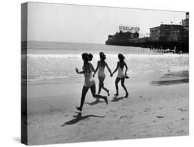 Beach at Atlantic City, the Site of the Atlantic City Beauty Contest-Peter Stackpole-Stretched Canvas