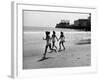 Beach at Atlantic City, the Site of the Atlantic City Beauty Contest-Peter Stackpole-Framed Photographic Print