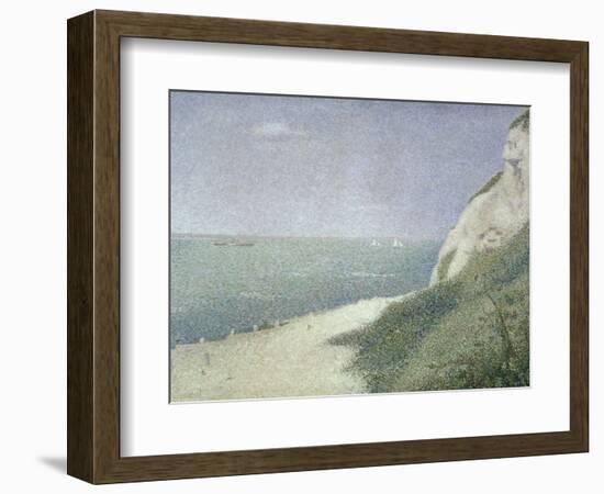 Beach at Bas Butin, Honfleur, 1886-Georges Seurat-Framed Giclee Print