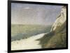 Beach at Bas Butin, Honfleur-Georges Seurat-Framed Art Print