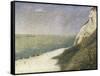 Beach at Bas Butin, Honfleur-Georges Seurat-Framed Stretched Canvas