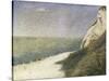 Beach at Bas Butin, Honfleur-Georges Seurat-Stretched Canvas