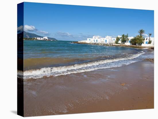 Beach at Beach Resort on the Mediterranean Coast Near Tipasa, Algeria, North Africa-Michael Runkel-Stretched Canvas