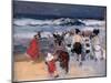 Beach at Biarritz, 1906-Joaquin Sorolla y Bastida-Mounted Giclee Print