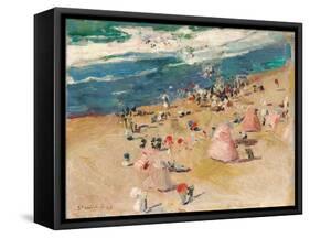 Beach at Biarritz, 1906-Joaquin Sorolla y Bastida-Framed Stretched Canvas