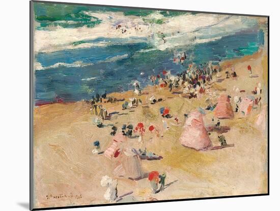 Beach at Biarritz, 1906-Joaquin Sorolla y Bastida-Mounted Giclee Print