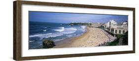 Beach at Biarritz, Basque Coast, Basses-Pyrenees, Bay of Biscay, France, Europe-Bruno Morandi-Framed Photographic Print