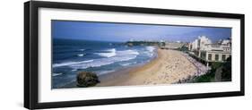 Beach at Biarritz, Basque Coast, Basses-Pyrenees, Bay of Biscay, France, Europe-Bruno Morandi-Framed Photographic Print