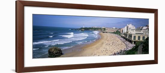 Beach at Biarritz, Basque Coast, Basses-Pyrenees, Bay of Biscay, France, Europe-Bruno Morandi-Framed Photographic Print