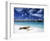 Beach at Bora Bora Nui Resort, Bora Bora, French Polynesia-Walter Bibikow-Framed Photographic Print