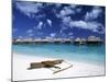 Beach at Bora Bora Nui Resort, Bora Bora, French Polynesia-Walter Bibikow-Mounted Photographic Print