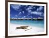 Beach at Bora Bora Nui Resort, Bora Bora, French Polynesia-Walter Bibikow-Framed Photographic Print