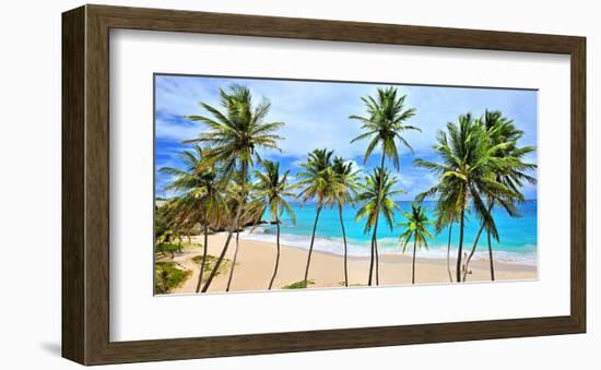 Beach at Bottom Bay, St. Philip, Barbados, Caribbean-null-Framed Art Print