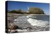 Beach at Buelk Lighthouse, Strande, Schleswig-Holstein, Germany-null-Stretched Canvas