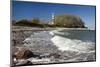 Beach at Buelk Lighthouse, Strande, Schleswig-Holstein, Germany-null-Mounted Art Print