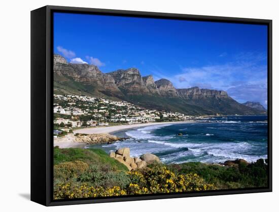 Beach at Camps Bay, Cape Town, South Africa-Ariadne Van Zandbergen-Framed Stretched Canvas