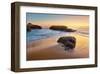 Beach at Cargese-Paolo De Faveri-Framed Giclee Print