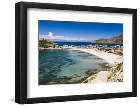 Beach at Challapampa Village, Isla Del Sol (Island of the Sun), Lake Titicaca, Bolivia-Matthew Williams-Ellis-Framed Photographic Print