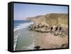 Beach at Chapel Porth, Near St. Agnes, Cornwall, England, United Kingdom-Richard Ashworth-Framed Stretched Canvas