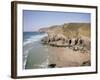 Beach at Chapel Porth, Near St. Agnes, Cornwall, England, United Kingdom-Richard Ashworth-Framed Photographic Print