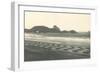 Beach at Copacabana-null-Framed Art Print