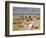 Beach at Courseulles-Henri Michel-Levy-Framed Giclee Print
