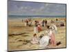 Beach at Courseulles-Henri Michel-Levy-Mounted Giclee Print