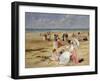 Beach at Courseulles-Henri Michel-Levy-Framed Giclee Print