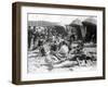 Beach at Deauville, August 15, 1930-null-Framed Photographic Print