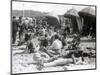 Beach at Deauville, August 15, 1930-null-Mounted Photographic Print