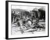 Beach at Deauville, August 15, 1930-null-Framed Photographic Print