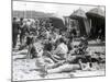 Beach at Deauville, August 15, 1930-null-Mounted Photographic Print