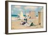 Beach at Dinard-Clarence Alphonse Gagnon-Framed Premium Giclee Print