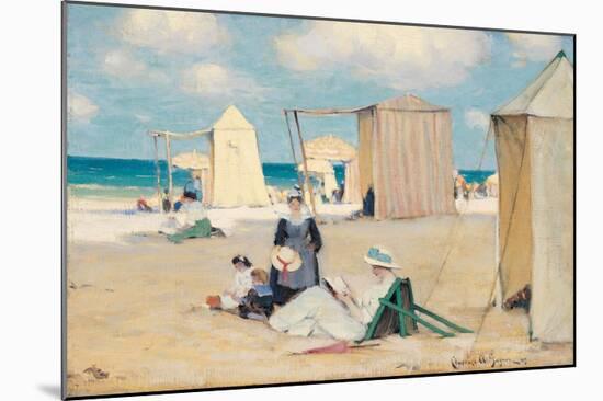 Beach at Dinard-Clarence Alphonse Gagnon-Mounted Premium Giclee Print