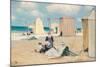 Beach at Dinard-Clarence Alphonse Gagnon-Mounted Premium Giclee Print