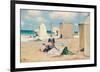 Beach at Dinard-Clarence Alphonse Gagnon-Framed Premium Giclee Print