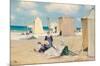 Beach at Dinard-Clarence Alphonse Gagnon-Mounted Premium Giclee Print