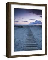 Beach at Dusk, Liepaja, Latvia-Ian Trower-Framed Photographic Print