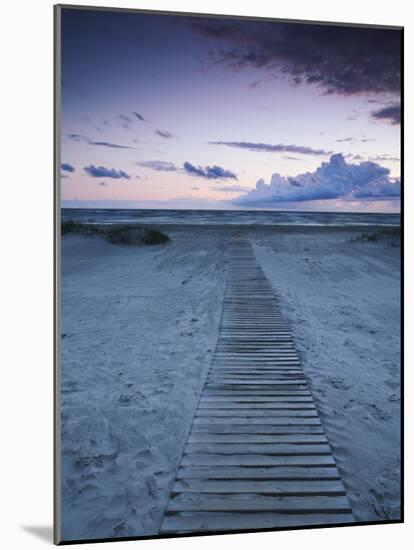 Beach at Dusk, Liepaja, Latvia-Ian Trower-Mounted Photographic Print