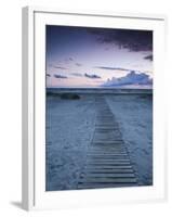 Beach at Dusk, Liepaja, Latvia-Ian Trower-Framed Photographic Print