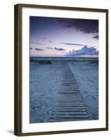 Beach at Dusk, Liepaja, Latvia-Ian Trower-Framed Photographic Print