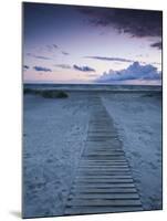 Beach at Dusk, Liepaja, Latvia-Ian Trower-Mounted Photographic Print