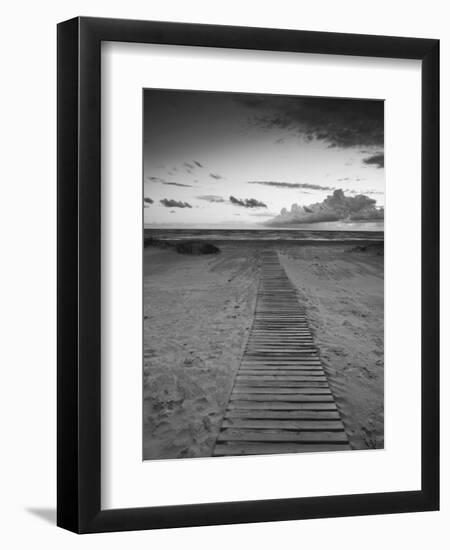 Beach at Dusk, Liepaja, Latvia-Ian Trower-Framed Photographic Print