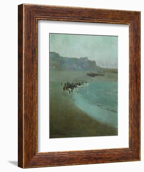 Beach at Dusk, St Ives Harbour, c.1895-William Evelyn Osborn-Framed Giclee Print