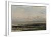 Beach at Ebb Tide-Charles Francois Daubigny-Framed Art Print